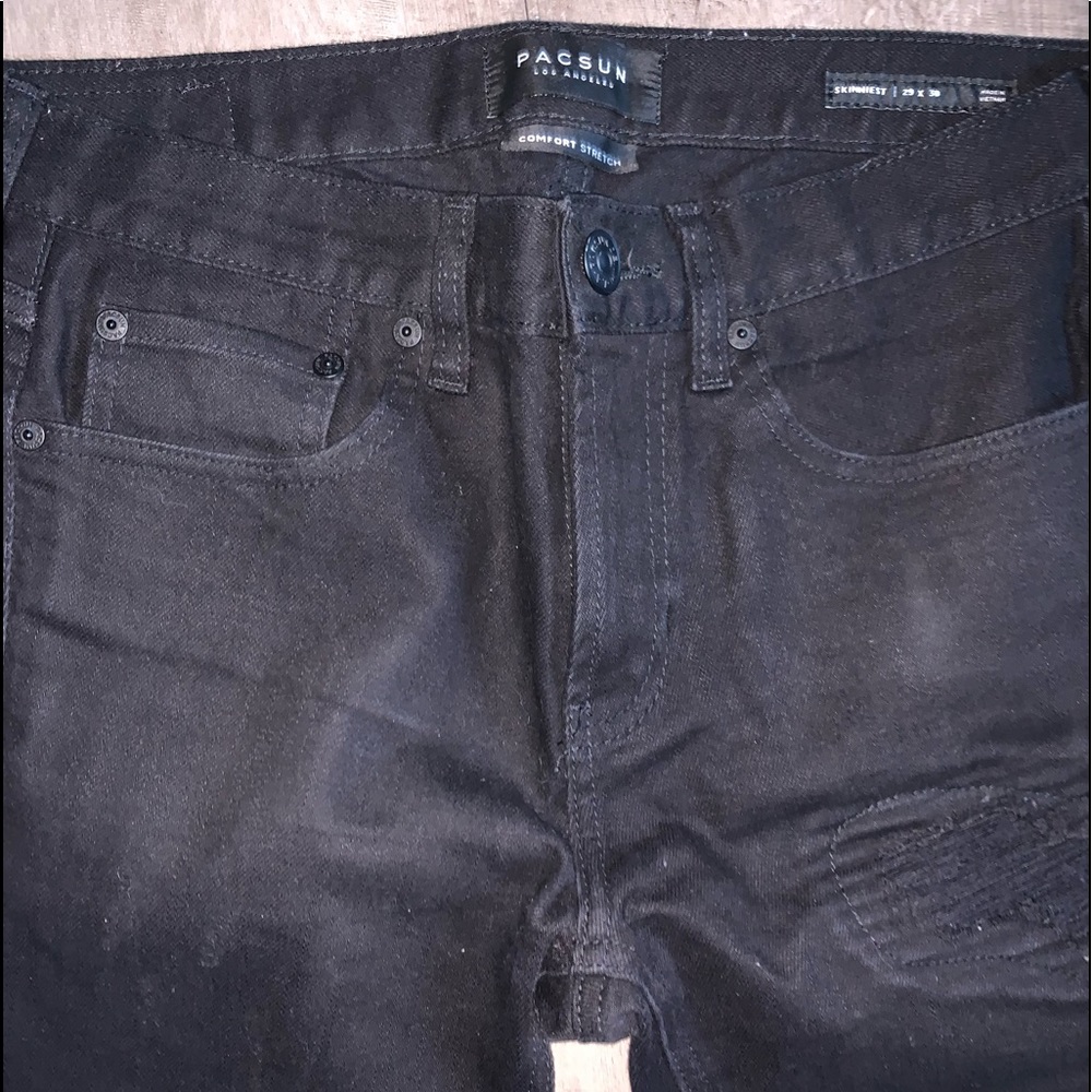 Pacsun black skinny jeans size waist 29x30 length